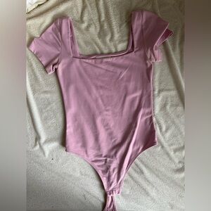 Light purple, Aritzia/Babaton bodysuit.